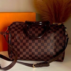 Authentic Louis Vuitton Speedy Bandouliere 25